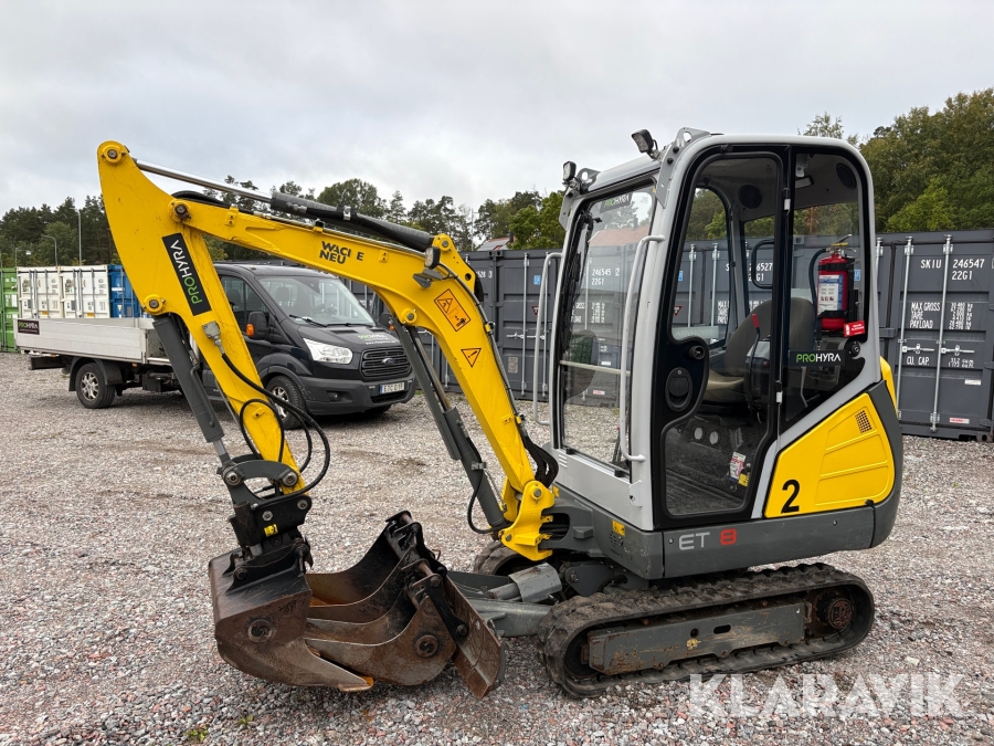 Grävmaskin Wacker Neuson ET18 med 3 redskap