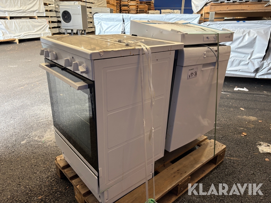 Spis/ugn, diskmaskin, köksfläkt Electrolux, Husqvarna