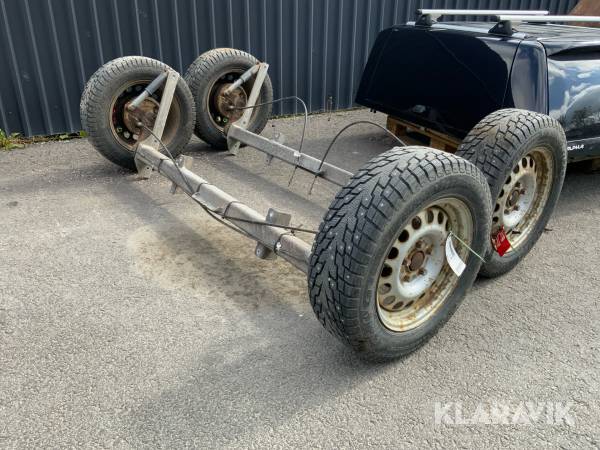 Släpvagnsaxlar 1200kg x 2st