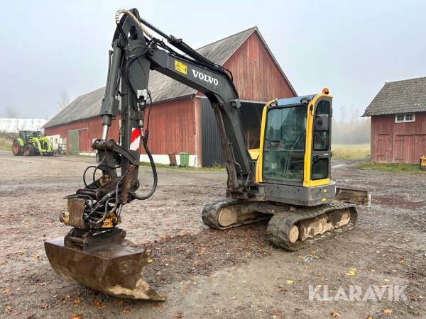 Grävmaskin Volvo ECR58 med tiltrotator