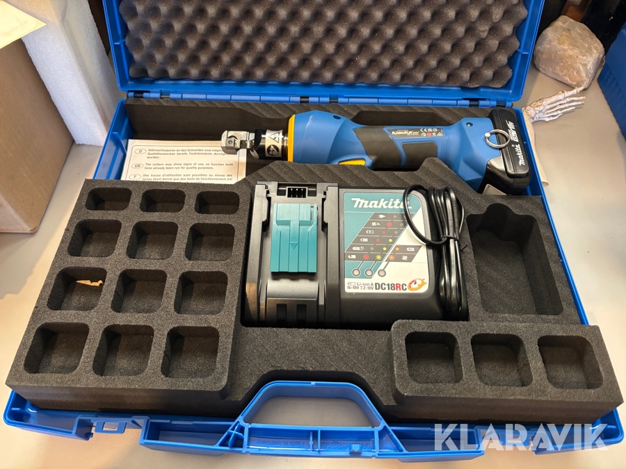 Skärverktyg Klauke Mini EBS8CFM med batteri och laddare