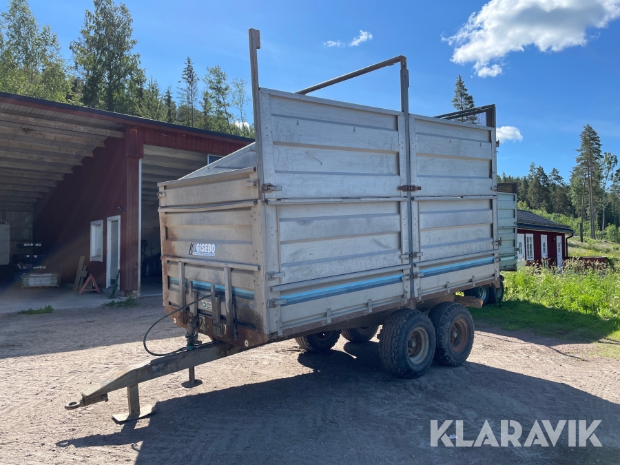 Tippvagn Gisebo TK 2811 med ensilage påbyggnad