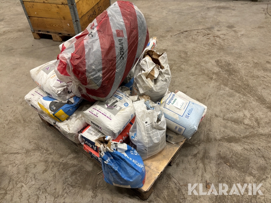 Pall med blandat bruk/spackel