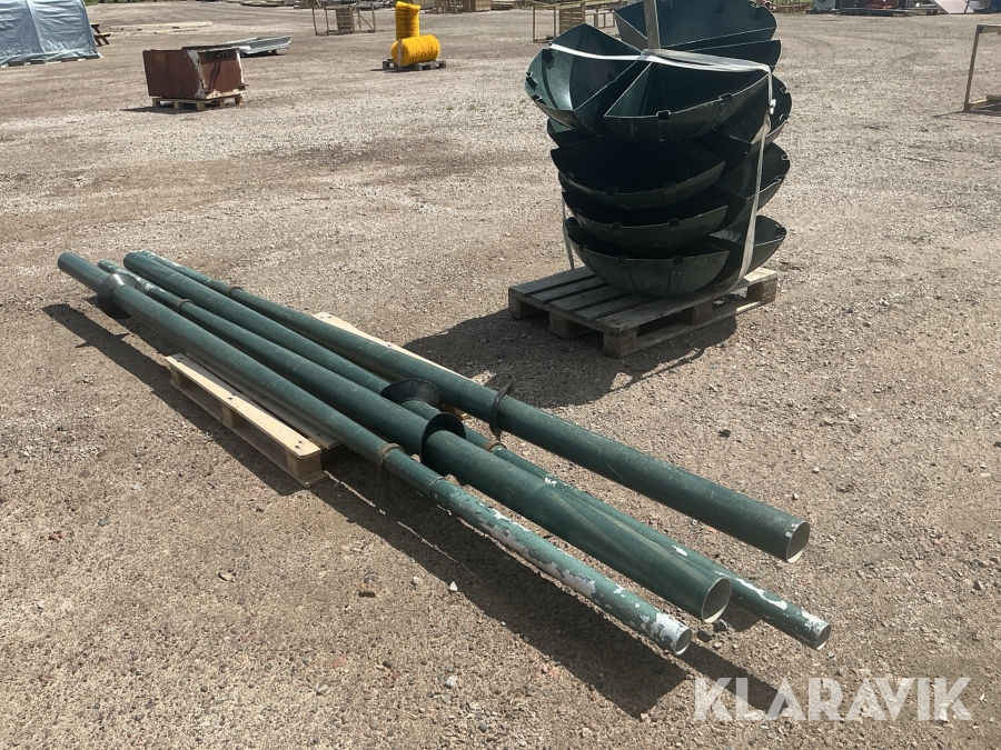 Blomsterlådor på stolpe 4st