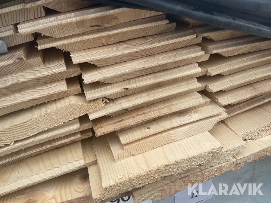 Enkelfas falsat 22x170 1,843 m3 / 2:a sortering