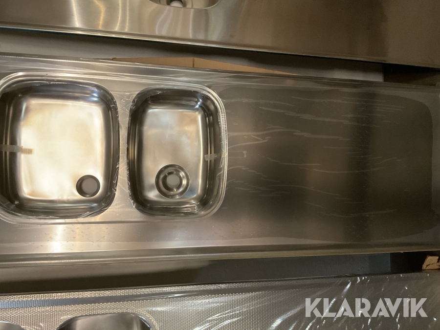 Diskbänk Ramnäs blank, 2,4m, hodjup 120mm