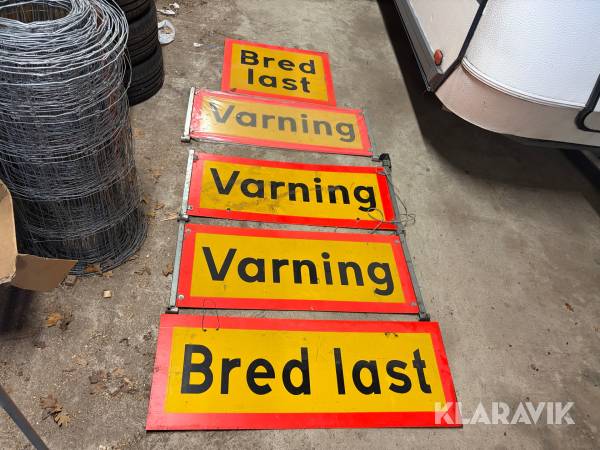 Skyltar Bredlast 5 st