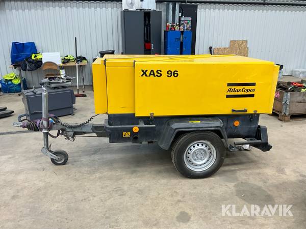 Släpvagnskompressor Atlas Copco XAS 96