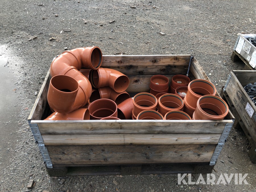 Rördelar till 160mm plaströr avlopp 1 st pall