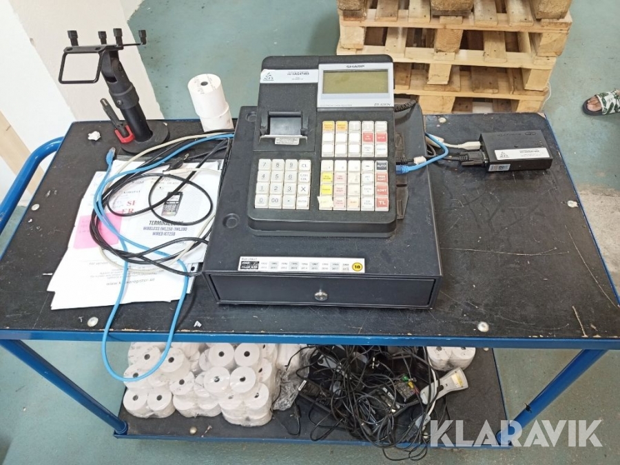 Kassaapparat Sharp ER-A 280 med kortterminal