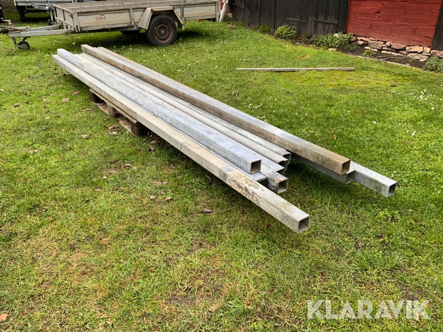 Galvade fyrkantsrör