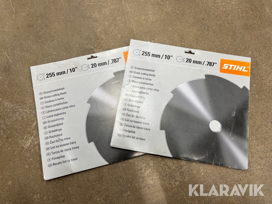 Gräsklinga Stihl 255mm/20mm 2st