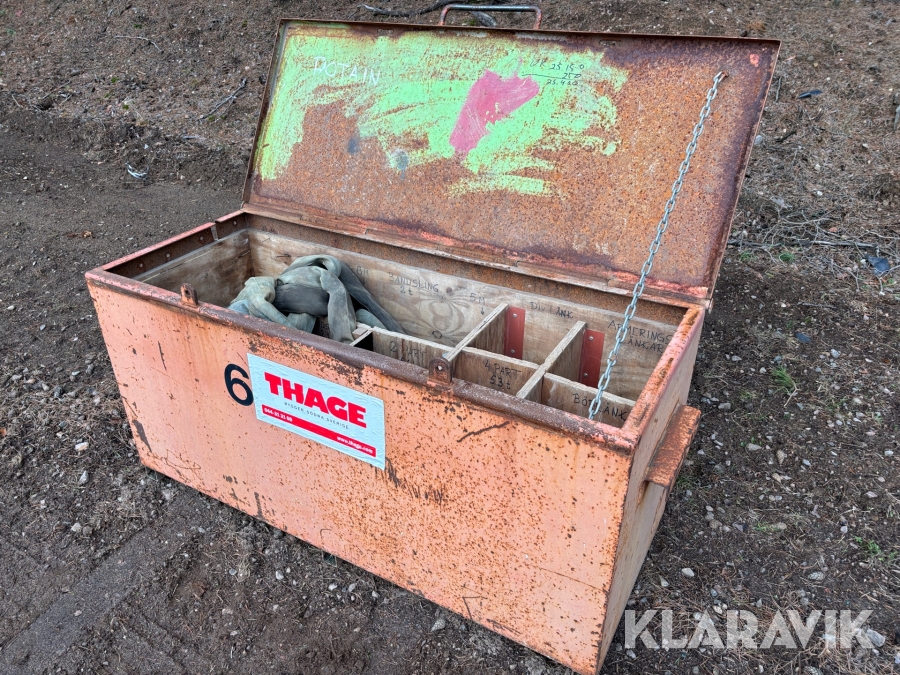 Kranlåda med stroppar