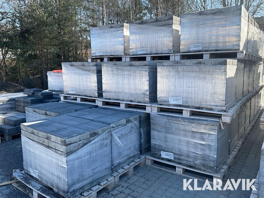 Betongmarkplatta 20st pallar Benders Grafit 350x350x80mm