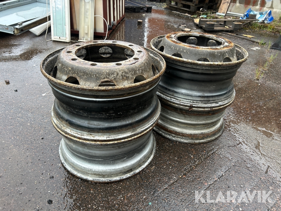 Fälgar till lastbil Scania Driv 4st