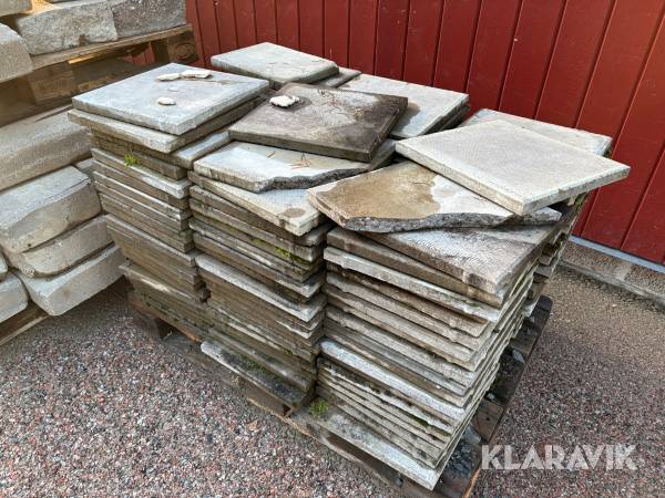 Trädgårdsplattor ca 100st