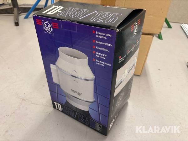 Kanalfläktar S&P TD-350/125 4 st