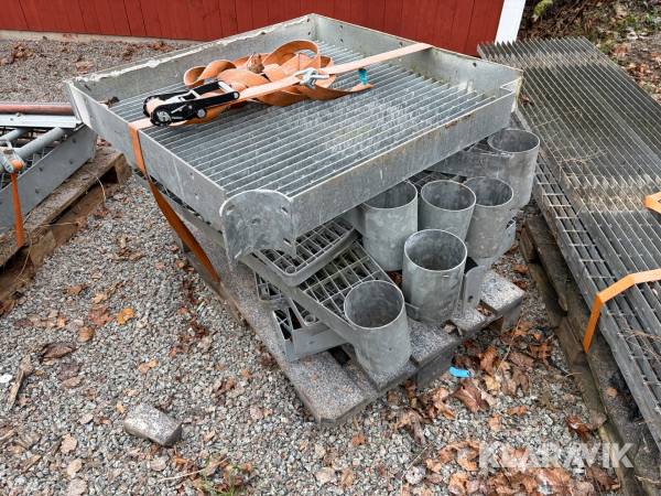 Spiraltrappa 11 steg+ plattform