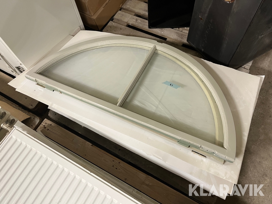 Fönster halvmåne 6st par