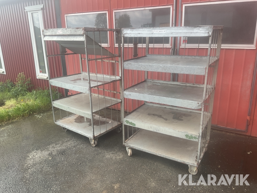 Plåtvagnar med hjul