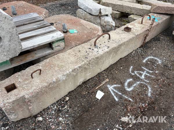 Betongfundament för tungstaket