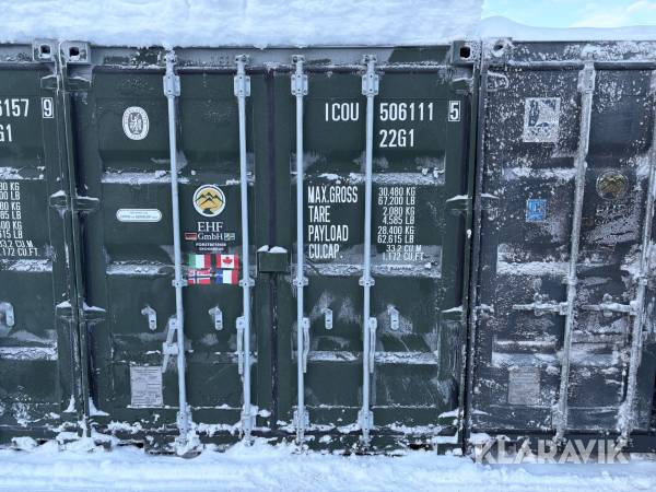 Container 20" oisolerad