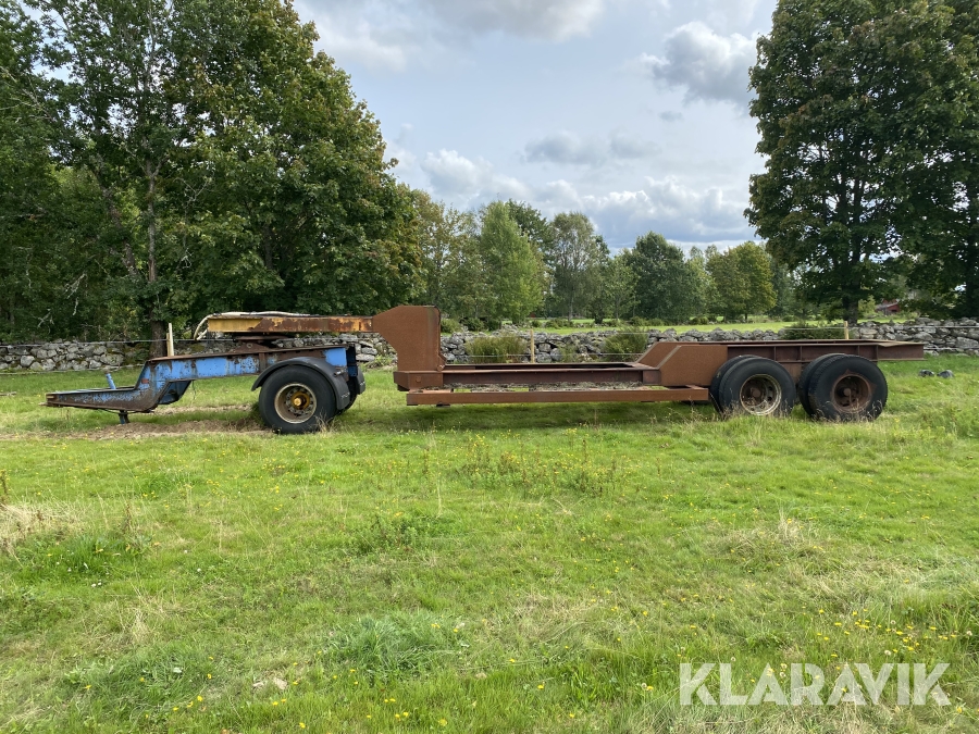 Trailer för grävmaskin mm