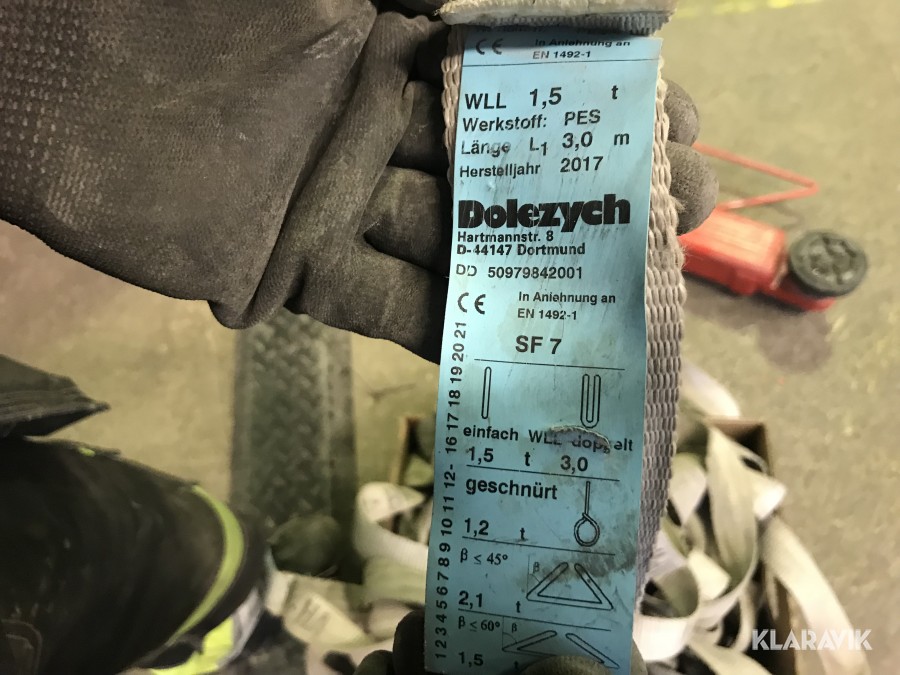 Rundsling stropp 10st 3m 1500kg