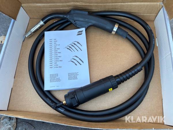 Gaskyld MIG-svetspistol. ESAB PSF 305 3 meter.