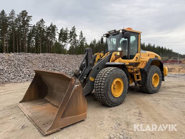 Hjullastare Volvo L120G Skopa, våg, spakstyrning, centralsmörjning