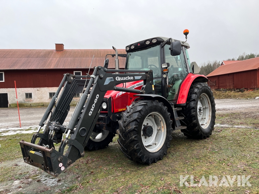 Traktor Massey Ferguson 6455 med frontlastare