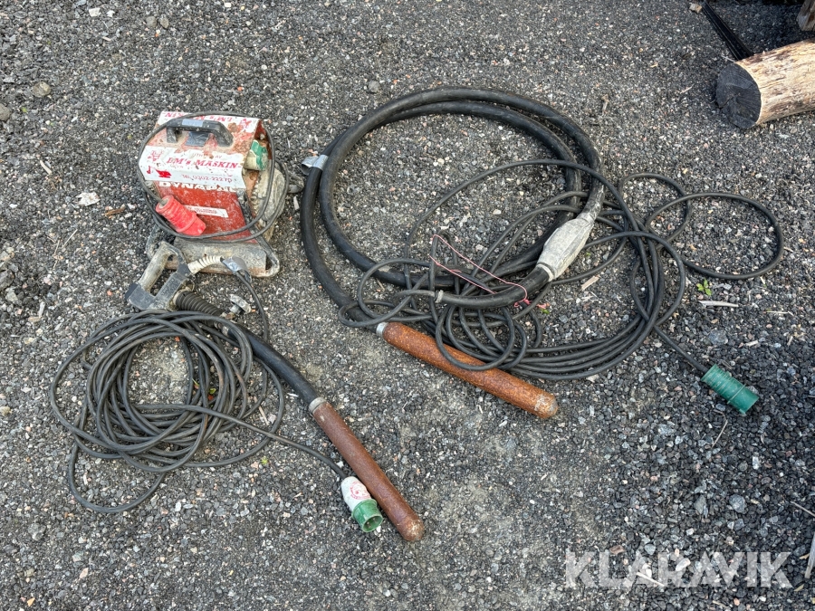 Betongvibratorer med omvandlare