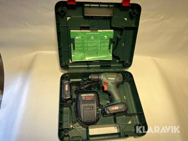 Skruvdragare Bosch PSR 1800 LI2 med batteri & laddare