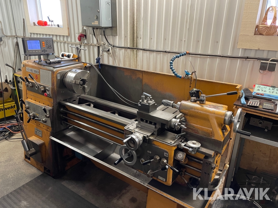 Svarv Storebro G-210 digital med mycket tillbehör