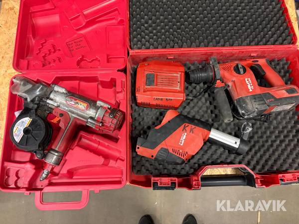 Borrhammare 1 st och spikverktyg 1 st Hilti / Max TE 4A22 DRS / HN 120