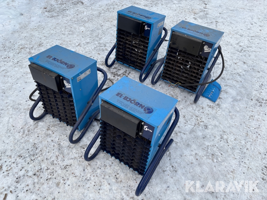 Värmefläktar Elbjörn VF 6 4st