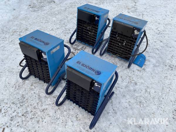 Värmefläktar Elbjörn VF 6 4st