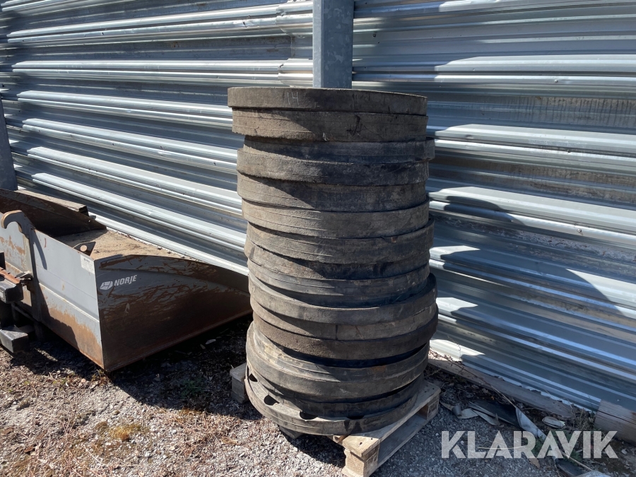 Mellanringar 19 st till hjulgrävare