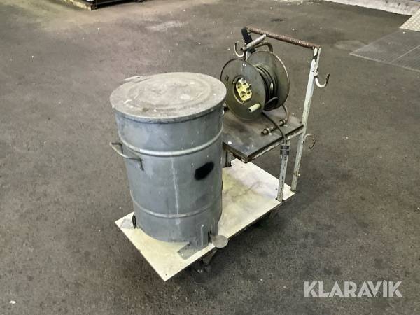 Vagn med sladdvinda och absoltunna