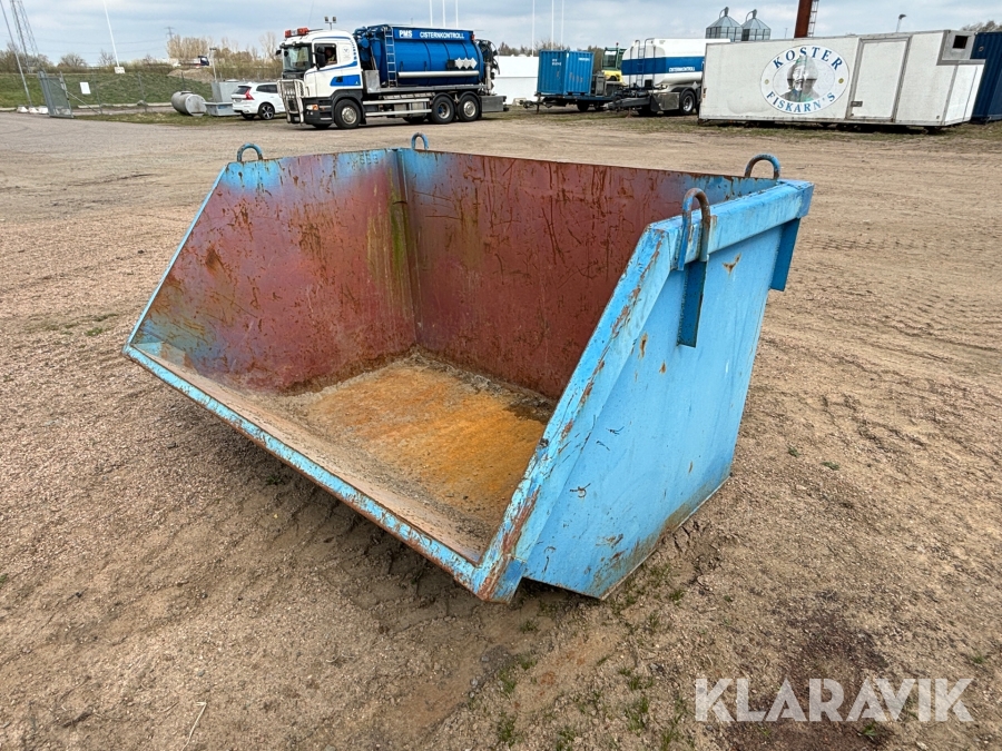 Container 3m3 med stora BM fäste
