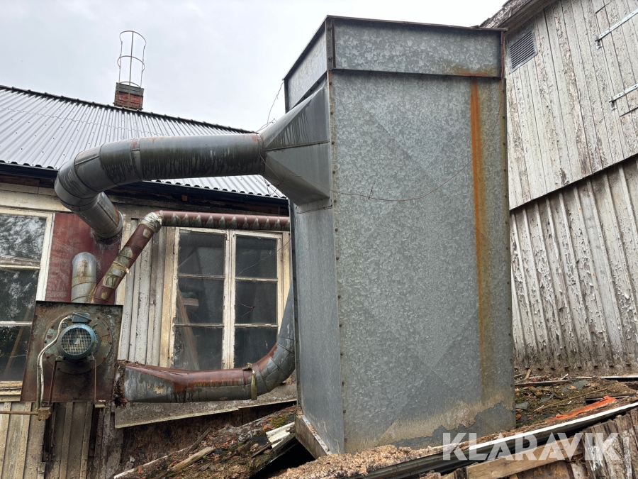 Spånutsug med cyklon