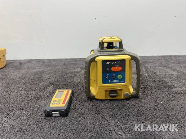 Planlaser, lasermottagare . Topcon RL-H4C, LS-10D