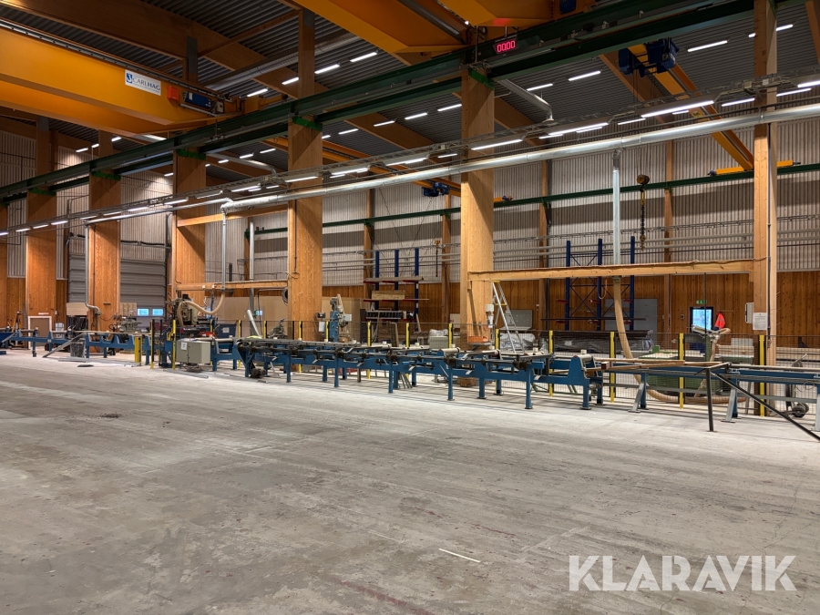 Borrlinje med sido- och frammatningsbord Forslunds Maskin