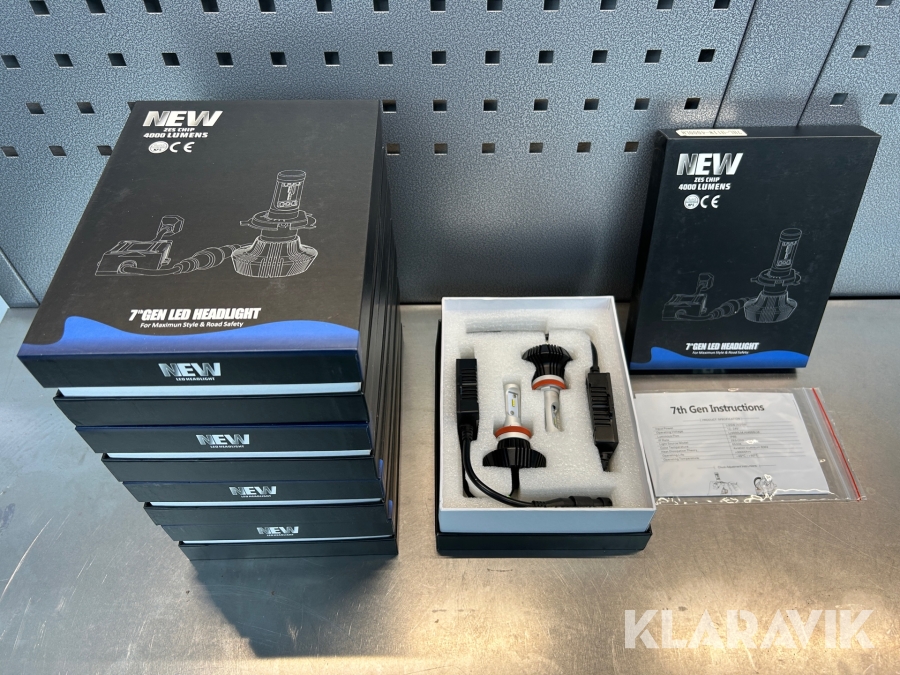 Lampa LED H11 - 5 par, Tjörn, Klaravik auktioner