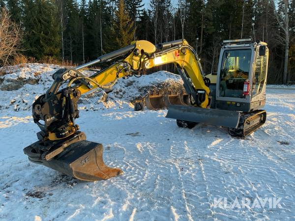 Grävmaskin Wacker Neuson ET65 med redskap