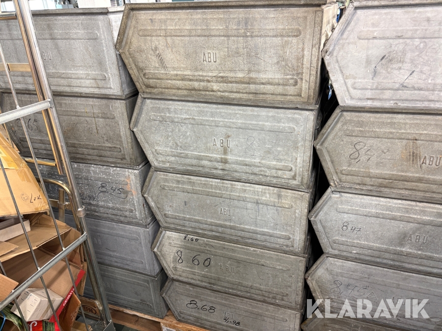 Lagerback stål märkta ABU, stor 5st