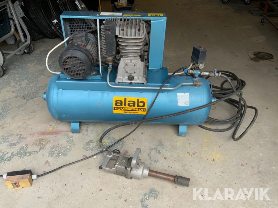 Kompressor Alab 750 med 1” muttermaskin