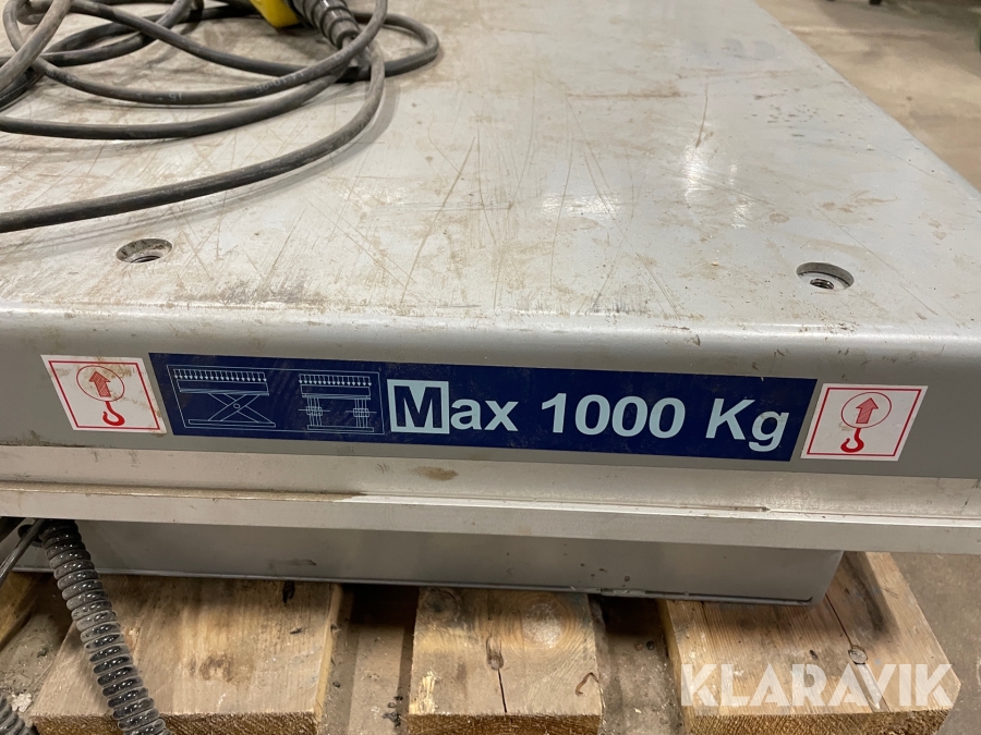 Lyftbord Electric Lift Table HW1001, Borlänge, Klaravik aukt