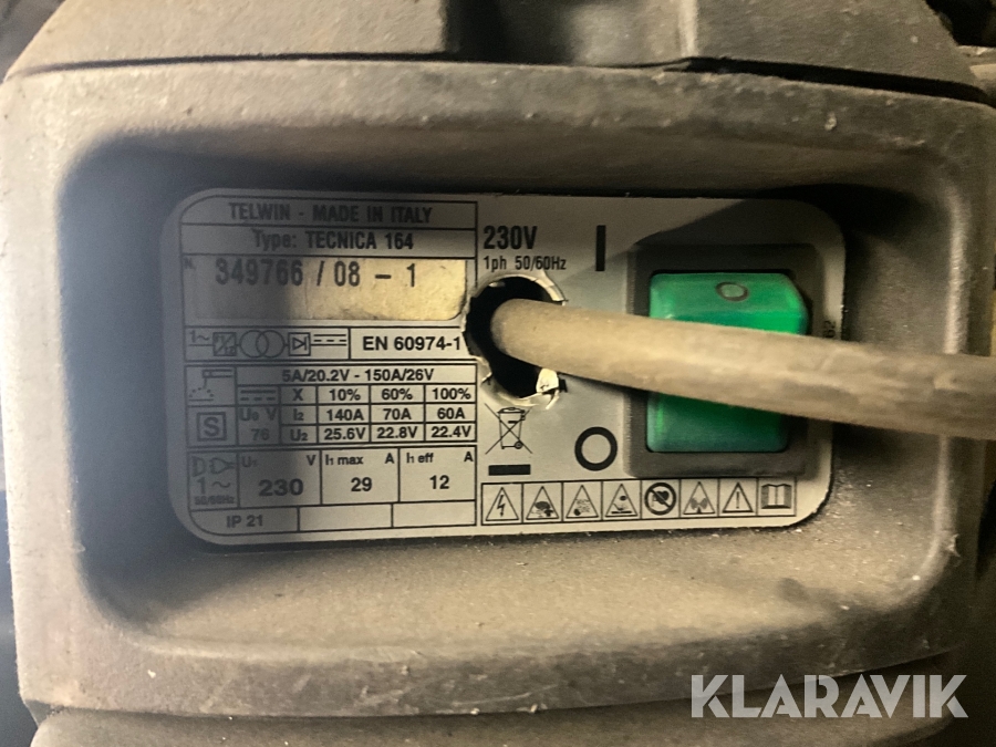 Svets Telwin Tecnica 164, Luleå, Klaravik auktioner