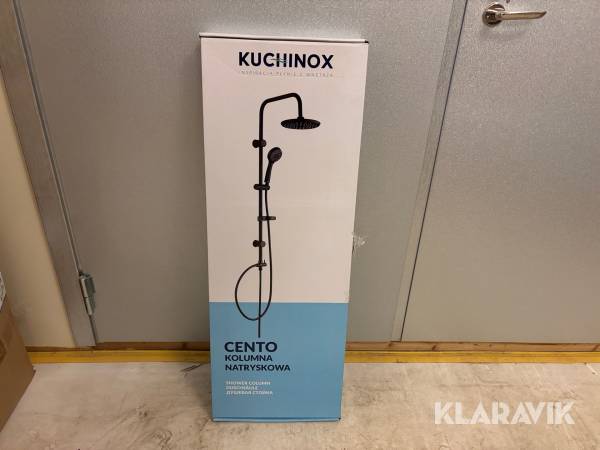 Svart Takdusch set Kuchinox Cento för montering på befintlig blandare med slang